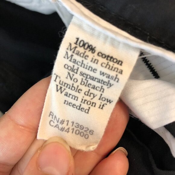 Life After Denim Men's Black Slim Fit 100% Cotton Pants 31 - Picture 6 of 14